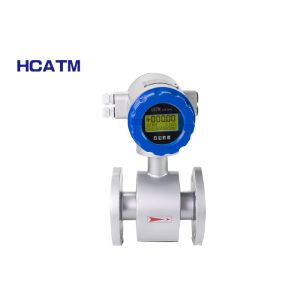 Easy Using Electromagnetic Flow Meter Two Way Measuring System With LCD Display