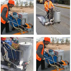 Labor Pushing Road Line Marking Machine 1.2-3mm Thickness Adjustment Range