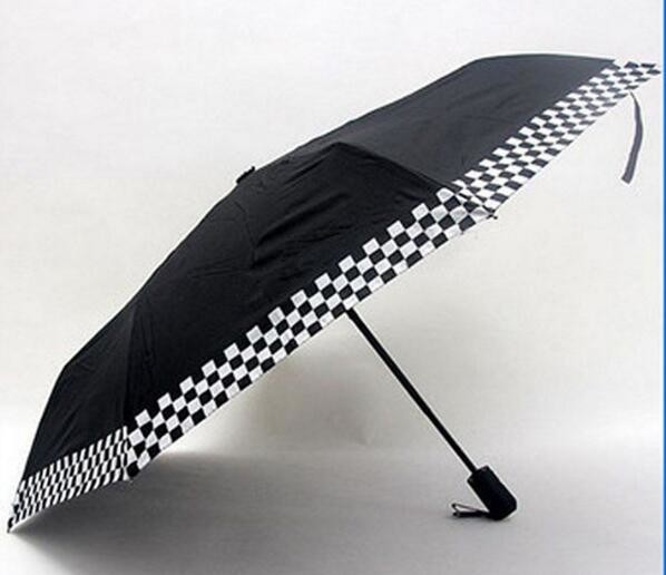 Medium Sized Automatic Up And Down Umbrella Balck Metal Frame With Fibreglass