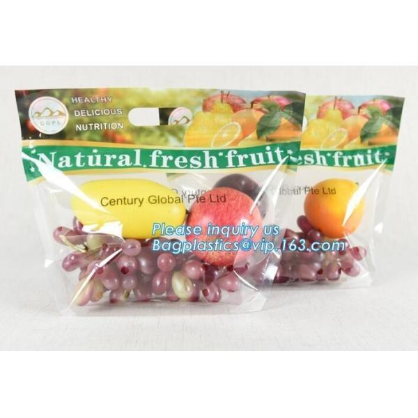 resealable stand up pouch slider zipper fresh fruit/vegetable protection