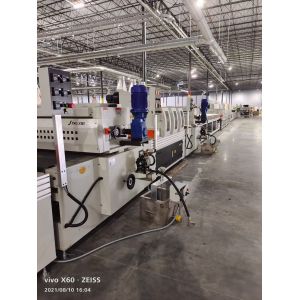 Electric Marble Wall Panel Roller Coating Machine with Adjustable Coating