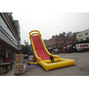 Wholesale Exciting Fire - Resistant Water Inflatable Rentals / Inflatable Pool Slide For Beach from china suppliers