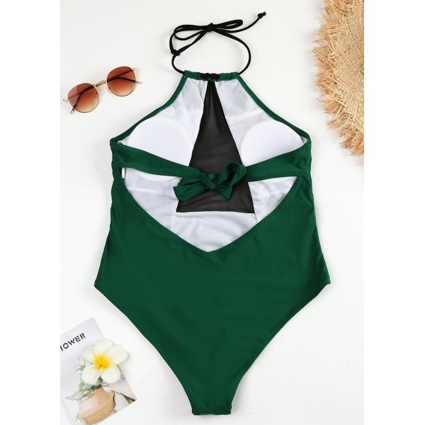 Tiered Layer Tie a Knot Front Top With Low waist Bikini swimsuit high cut