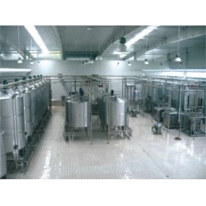 SUS304 Stainless Steel Soft Drink Production Line For Yoghurt Milk 5000 L/H
