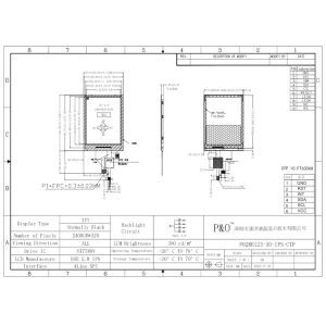 2.8 Inch 178° Ips Tft Capacitive Touch Screen Full View Angle Spi Interface