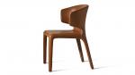 Fully Upholstery Leather Husk Wrap Chair , Modern Chair For Living Room