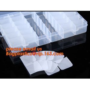 Adjustable Plastic Storage Box For Nail Art Design Decoration, Creative multi