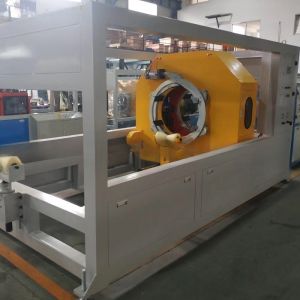 Deep Screw Channel Structure Full Intermeshing HDPE Pipe Extrusion Machine for