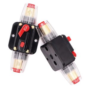 Switchable Automotive Circuit Breakers IP67 Manual Reset Switch 80A Circuit