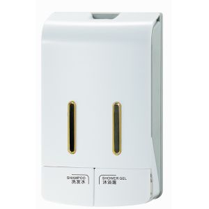 Bathroom ABS 350ml Double Soap Dispenser Wall Mounted