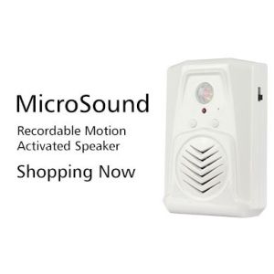 Wholesale COMER retail shop advertising speaker PIR motion detector voice prompt sound player Elevator alarm bell Voice from china suppliers