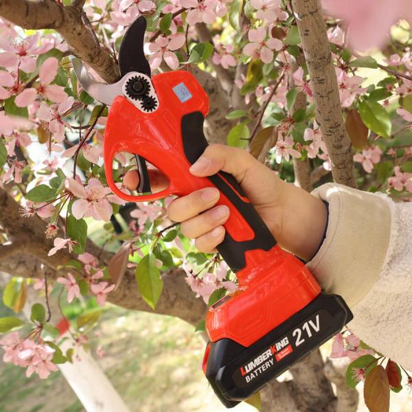 Electric Pruning Shears with 3.5cm Cutting Capacity SK5 Blade Material Battery