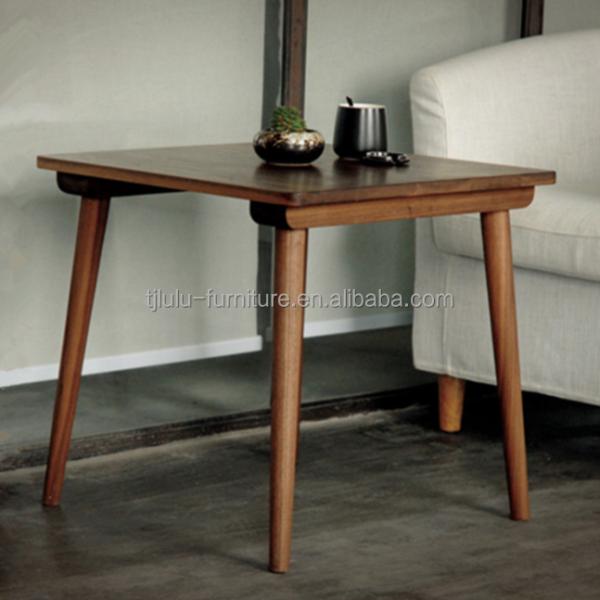 Customized Color Solid Wood Dining Room Square Coffee Table Modern Light Luxury Small Square Table