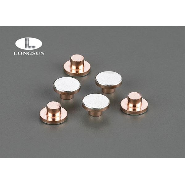 Quality Flat Head Rivet  AgCu / Round Head Copper Rivets For Drive Protective Switch for sale