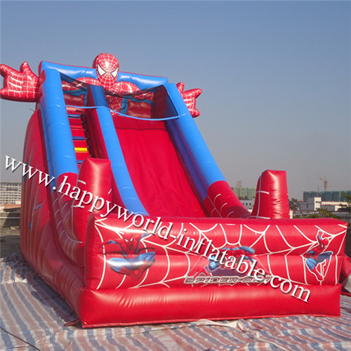 Quality spiderman inflatable bounce slide , inflatable sipder slide , inflatable slip and slide for sale