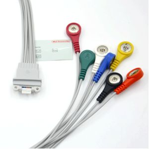 Compatible for Schiller Plus 7Lead ECG Snap ECG Holter Cable