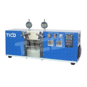 China 100mm Width Heated Calender Machine for Electrode Roll Pressing on sale