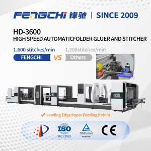 High Speed Automatic Folder Gluer Stitcher For 3 Ply 5 Ply Mono Cardboard