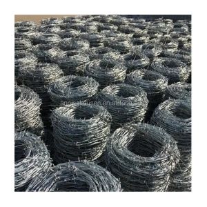 Anti Climb Welded Concertina Blade Razor Wire Fence with Barbed Wire Coil