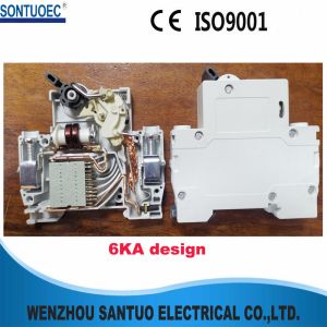 6KA Miniature MCB Circuit Breaker IEC60898 Din Rail Fixed