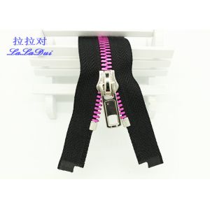 Buy cheap Auto Locking Slider Two Way Open Ended Zip , Novelty 2 Way Separating Zipper from wholesalers