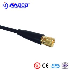 Microdot 10-32 Male Coaxial Cable Connectors PPS Nsulator For Ultrasonic Prob
