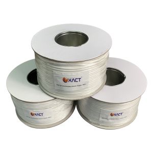 PVC Insulation Stranded Bare Copper Conductor 2x0.22mm2 Shielded Alarm Cable for