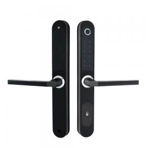 Wholesale Tuya Wifi RFID Card password protected door lock Smart Aluminum Sliding from china suppliers