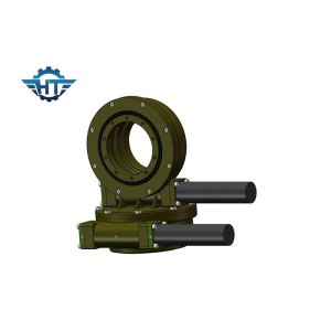 Envelop Dual Axis Worm Gear Slew Drive With 12vdc Electrical Motor , Long Life