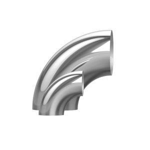 Round Head Code 304 Stainless Steel 90 Degree Welding Bend Elbow ISO 9001