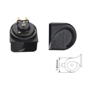 Wholesale Black Color Loud Car Horn Replacement Kit Dia 80MM With 12 / 24V Voltage from china suppliers