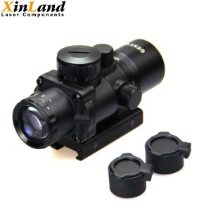 3X Prism Tactical Air Gun Rifles With Flip Up Lens Cover Set Circle Dot Hunting