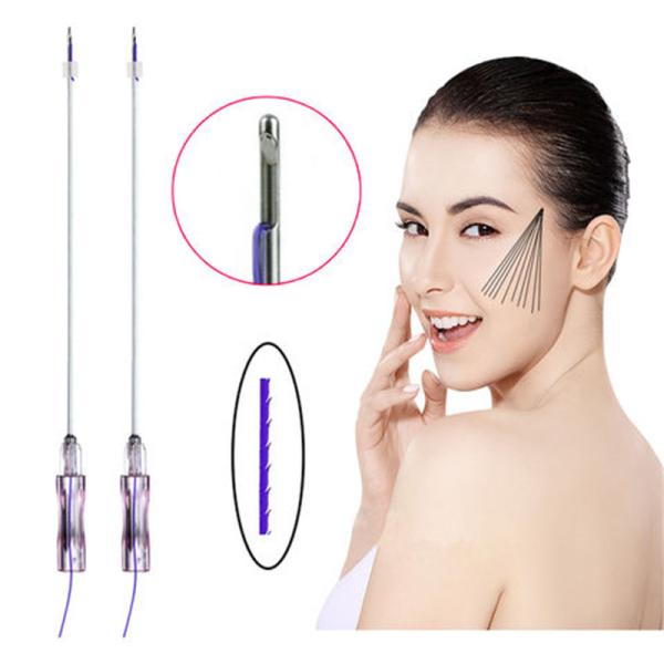 Quality Ultra Face V Lift Thread Pdo Skin Tightening Pdo Pcl Plla Cog Mono Screw Threads Lift Face Pdo Thread for sale