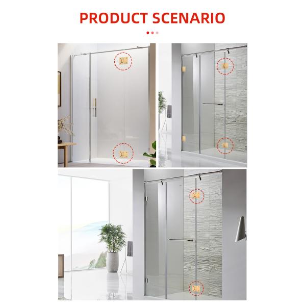 Modern Design Rose Gold Shower Hinge for Bifold Glass Shower Door Cerniere Box Doccia