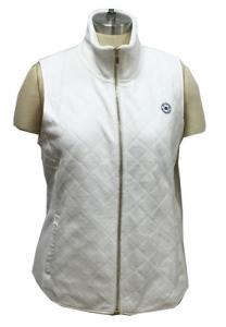 Wholesale Autumn White Zip Up Front Tank Top , Warm Sleeveless Womens Polar Fleece Vest from china suppliers