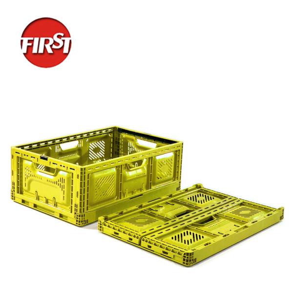 FIRST 40L Collapsible Plastic Moving Box Containers for Stackable and Durable