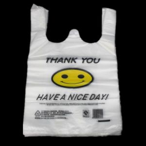 Wholesale 10 - 25MIC Thickness Biodegradable T Shirt Bags With Customized Logo from china suppliers