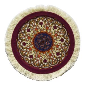 CM-008 Natural Rubber Round Coasters Cloth Mat Drink Mats Coasterrug