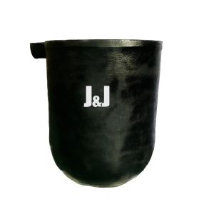 Round Chemical Resistance Zinc Dissolution Crucible 150kg Capacity Melting