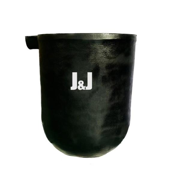 Round Chemical Resistance Zinc Dissolution Crucible 150kg Capacity Melting