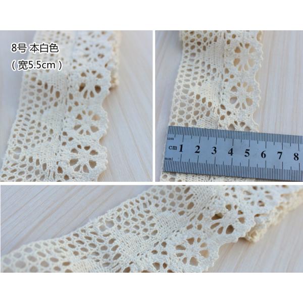 elegant 4.8-5cm width 10 yard / lot DIY handmade craft crocheted lace trim for garments