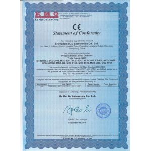 Shenzhen MCD Electronics Co., Ltd. Certifications
