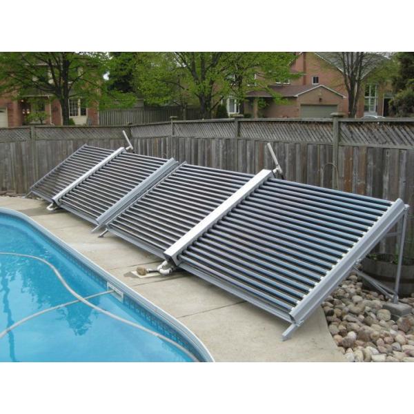 glass vacuum tube low pressure solar collector with 50 tubes