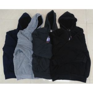 Durable Mens Fleece Coat Windbreaker Strong Wear Resisting With Fix Hoody