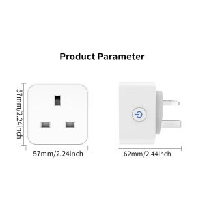 tuya wifi smart socket Remote &Voice control plug with Scheduling and automation