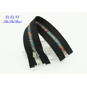 Wholesale Brass 12 Inch Metal Separating Zipper Standard Ykk Type Teeth For Sweaters from china suppliers