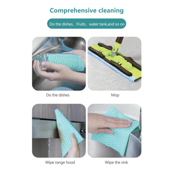 2021 Hot Sale Fashion Lazy Rag Micro Fabric Interlining Non woven Disposable Bamboo Microfiber Cleaning Cloth