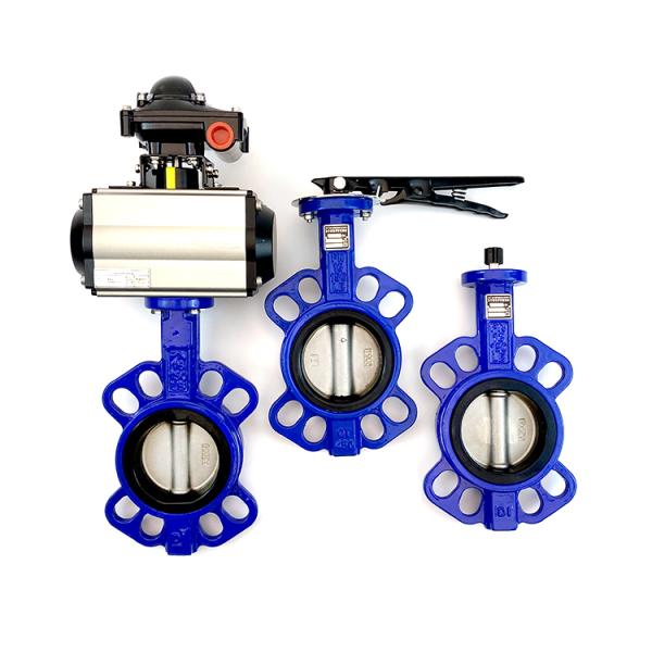 Customized Pneumatic Actuated Butterfly Valve DN50-DN400 For Water Liquid Media