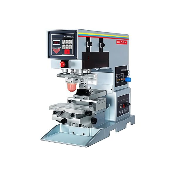 Semi Automatic Pad Printing Machine optimized for producing prints on plastics metals glass and other common substrates