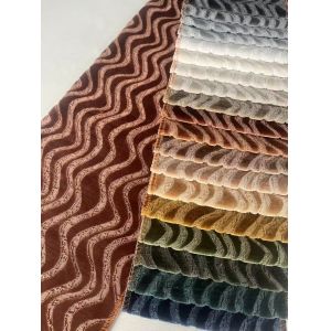 100%PL Jacquard Velvet Sofa Fabric 460gsm 142CM Width
